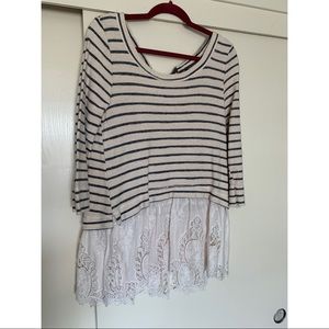 Anthropologie sweater blouse